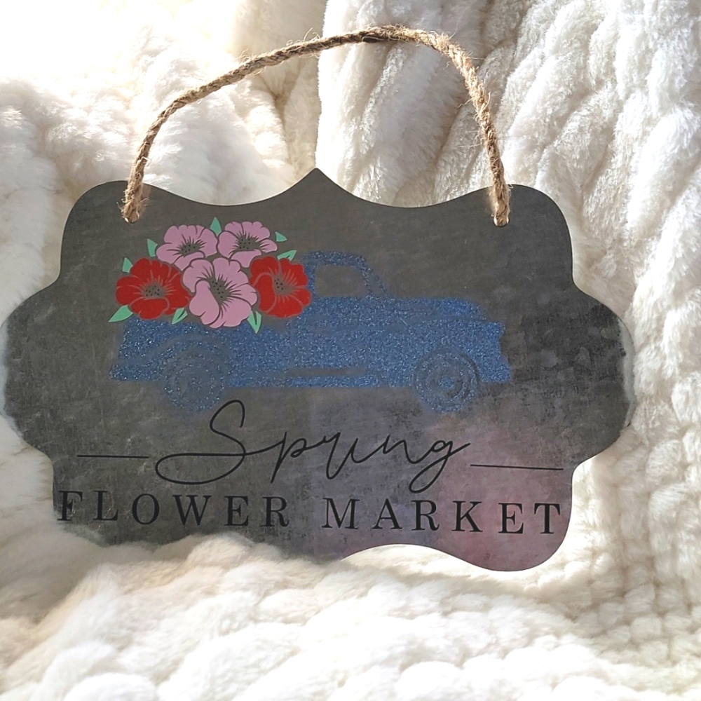 Spring Flower Market sign
